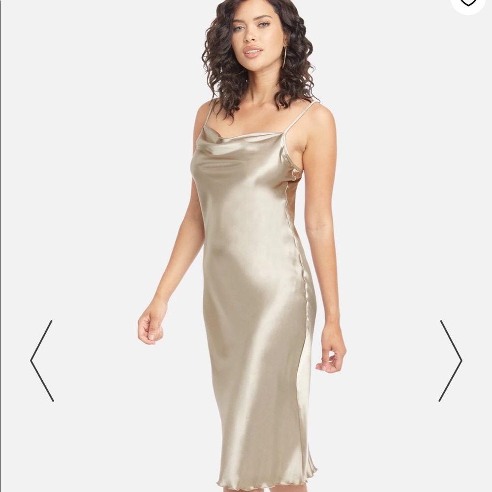 Babe silk slip dress